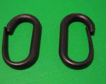 Mousquetons en plastique boucles crochets anneau en D mousquetons noirs pour sac à dos d'extérieur boucle suspendue en plastique mousqueton