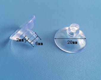 Clear Rubber Suction Cups D20mm: Anti-Slip Pads for Glass Table Top
