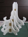 Wooden (MDF) Plate Stand Display Easel WHITE (color) Holder Plate Bowl Photo Frame Painting size 3 up to 13 inch Height