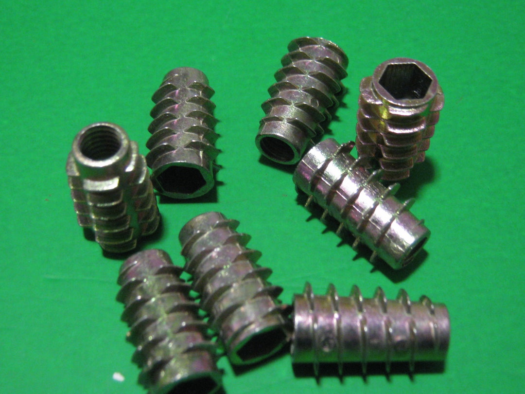 Threaded Wood Insert M6 Hex Screw Drive Fixing Nut Type E Etsy