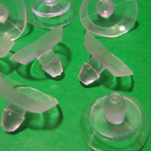 Rubber Suction Cup D18mm Glass Top Table with Stem