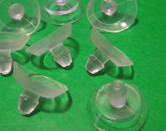 Rubber Suction Cup D18mm Glass Top Table with Stem