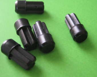 Press Pin Shelf Supports Pegs Holder Plastic Black Internal D 8mm / External D9 mm x L18 mm