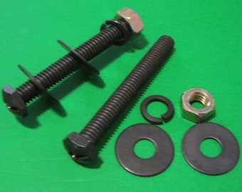Furniture Bolt Connector Screw 5/16'' x 2.5'' Full Threaded Hex Head Phillips Drive Bolt with Washers and Nut