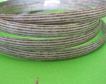 GREY/WHITE LINE Replacement Flat Strip Rattan Material Wicker Repair Patio Chair Sofa Table Furniture