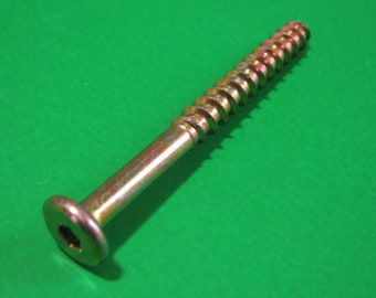 70mm Wood Connector Furniture Screws Steel Flat Head Hex Drive for Wood, Timber, Beds, Cots, Cabinets