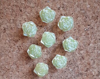 Beautiful 30 Resin Rose Flower Flatback Appliques For Phone//Wedding//Crafts UK