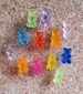 Bestseller! Set of 12 Multi-coloured Jelly Bear Shaped Resin Push Pins/Thumb Tacks/Drawing Pins for Notice/Message/Bulletin Board 