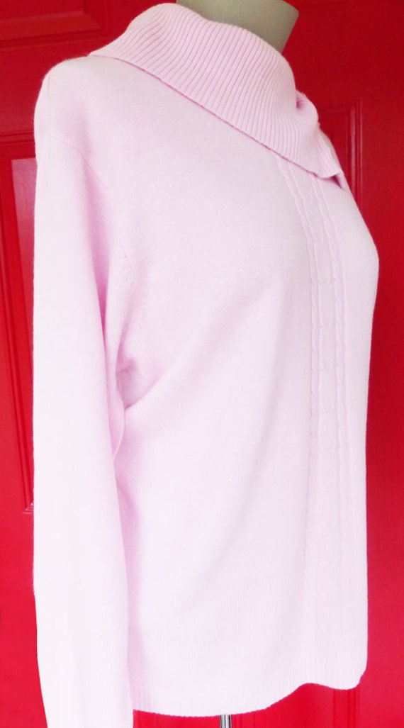 Baby pink super soft long sleeve pullover sweater… - image 3