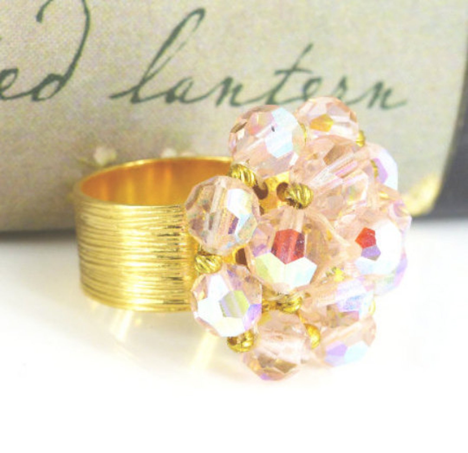 Upcycled Cocktail Ring or Scarf Clip Ring Brilliant - Etsy