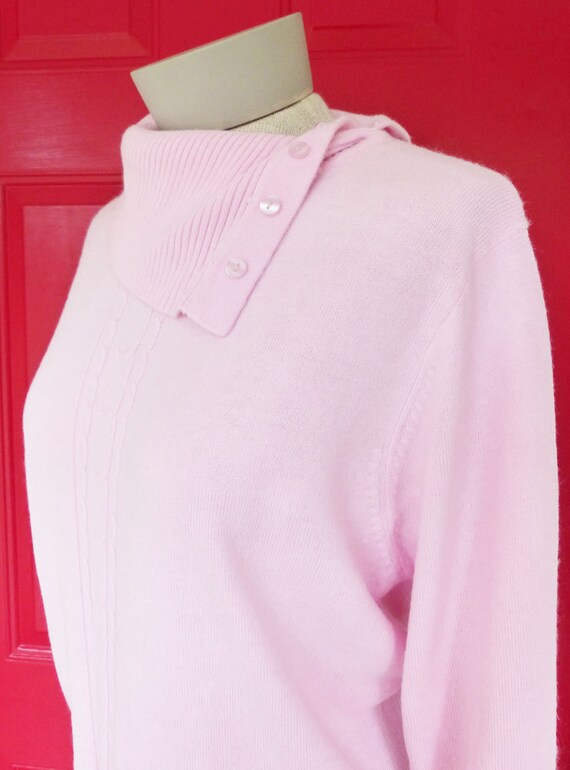 Baby pink super soft long sleeve pullover sweater… - image 4