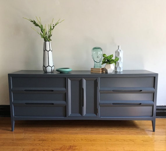 Soldgrey Mid Century Modern Credenza refinished MCM Dresser