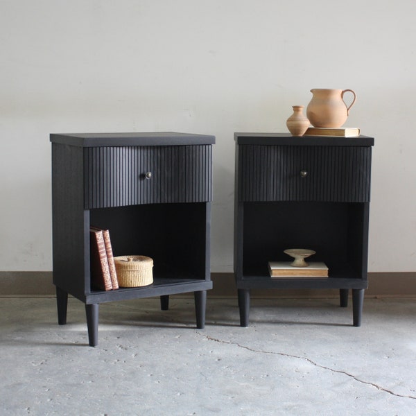 Black Nightstands Etsy
