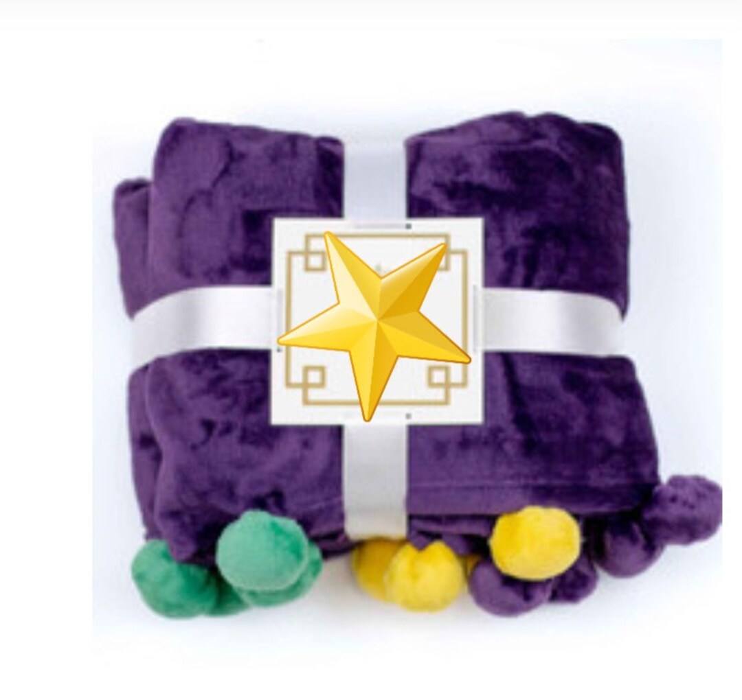 mardi gras pom pom headband