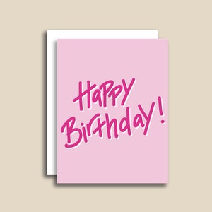 Alles Gute zum Geburtstag Karte mit Umschlag | Mädchen Geburtstagskarte, Rosa Geburtstag, Mutter Tochter Nichte Enkelin Tante, leere Geburtstagskarte für Sie