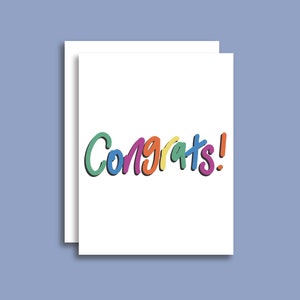 Gefeliciteerd! Kaart met envelop | Preschool Kleuterschool High School College Graduation Card, nieuwe baan, nieuw huis, gefeliciteerd kaart