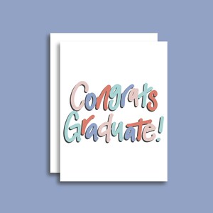 Parabéns, Graduada! Cartão com Envelope | Pré-escola Jardim de infância Ensino médio Faculdade Cartão de formatura, Presente de formatura para meninas, Festa de formatura