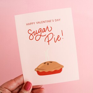 Feliz Dia dos Namorados, Sugar Pie! Cartão de Saudação | Cartão de Dia dos Namorados Fofo, Dia dos Namorados para Crianças, Dia dos Namorados Sweetie Pie, Presente de Dia dos Namorados para Meninas Doces