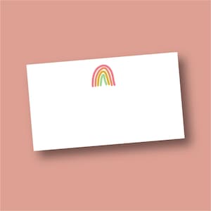 Rainbow Bitty Notes Set of 15 Small Notecards | Lunchbox Notes, Pocket Notes, Gift Tag, Mini Cards, Blank Notecard, Love Notes