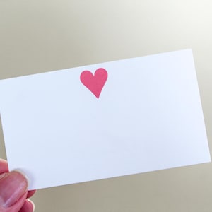 Valentine's Heart Bitty Notes | Lunchbox Notes, Pocket Notes, Gift Tag, Mini Cards, Blank Notecard, Love Notes