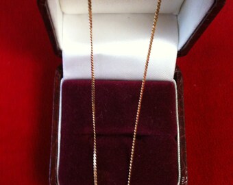 14 K Yellow Gold Chain. 1.2 Gm. 15" Long.