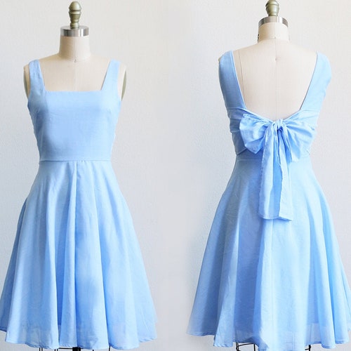 light blue short bridesmaid dresses
