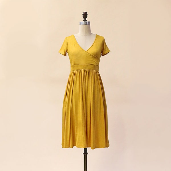 Mustard Yellow Dress Etsy