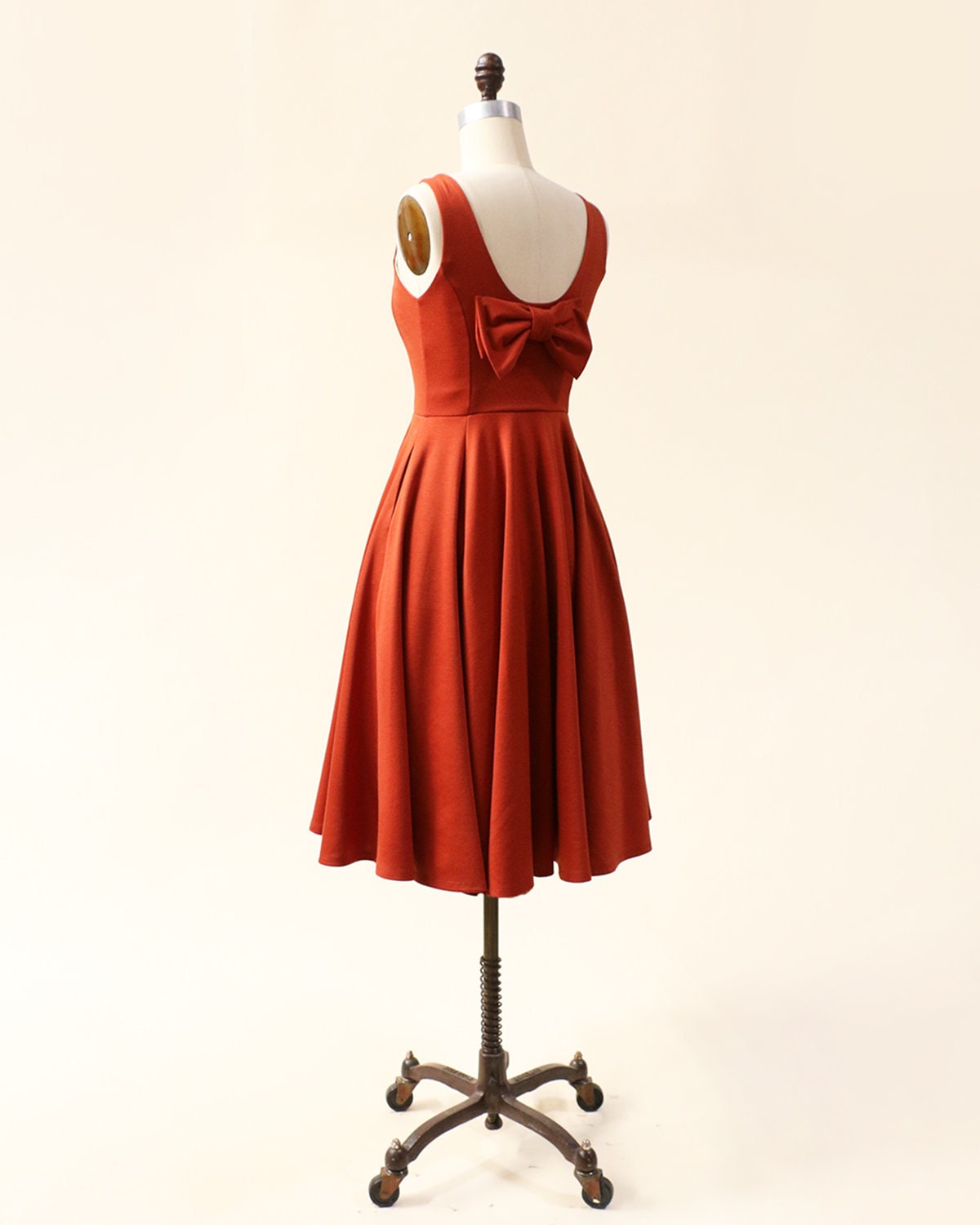 etsy burnt orange bridesmaid dress