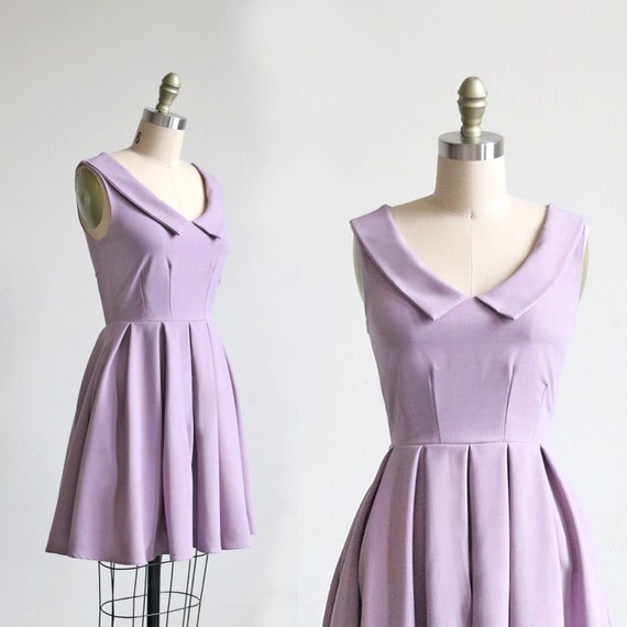 purple retro dress