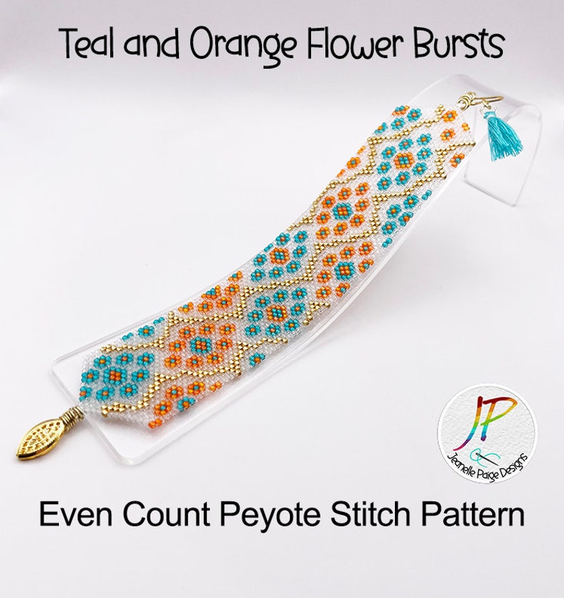 Peyote Beaded Bracelet Pattern, Beaded Bracelet Tutorial, Miyuki