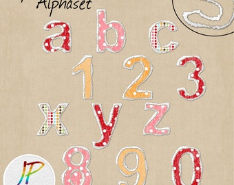 Paper Tear Holes - Alphaset Scrapbooking Elements, Torn Paper Effect, Digital Letter and Numbers, Download Digital pngs, commercial use ok