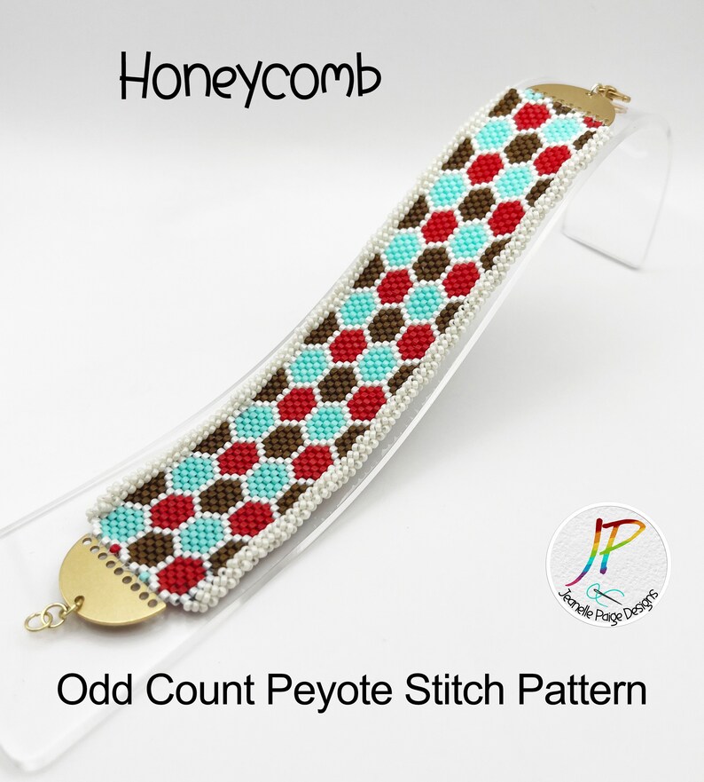 Peyote Beaded Bracelet Pattern Beaded Bracelet Tutorial Etsy