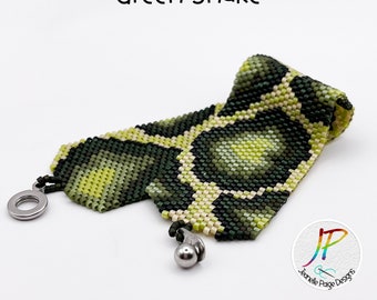 Peyote kralenarmbandpatroon, kralenarmband-tutorial, Miyuki kralenpatroon, Peyote steekpatroon, slangenhuidpatroon, zaadkraalpatroon