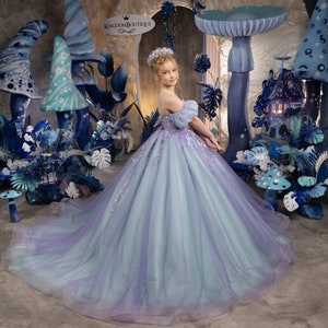 Blumenmädchen Kleid, Tüll Blumenmädchen Kleid, Blumenmädchen Kleid Mint, Erstkommunion Kleid, Junior Brautjungfer Kleid
