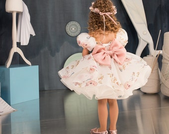 Flower girl dress, Ivory flower girl dress, Tulle flower girl dress, Lace flower girl dress, Birthday party dress, Junior bridesmaid dress