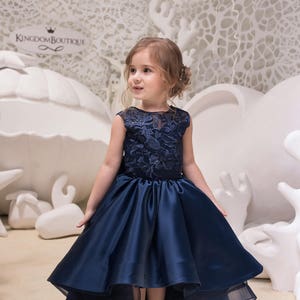 navy childrens bridesmaid dresses Navy Junior Bridesmaid Dress