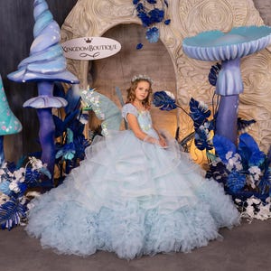 Blumenmädchen Kleid, Tüll Blumenmädchen Kleid, Blumenmädchen Kleid Mint, Erstkommunion Kleid, Junior Brautjungfer Kleid