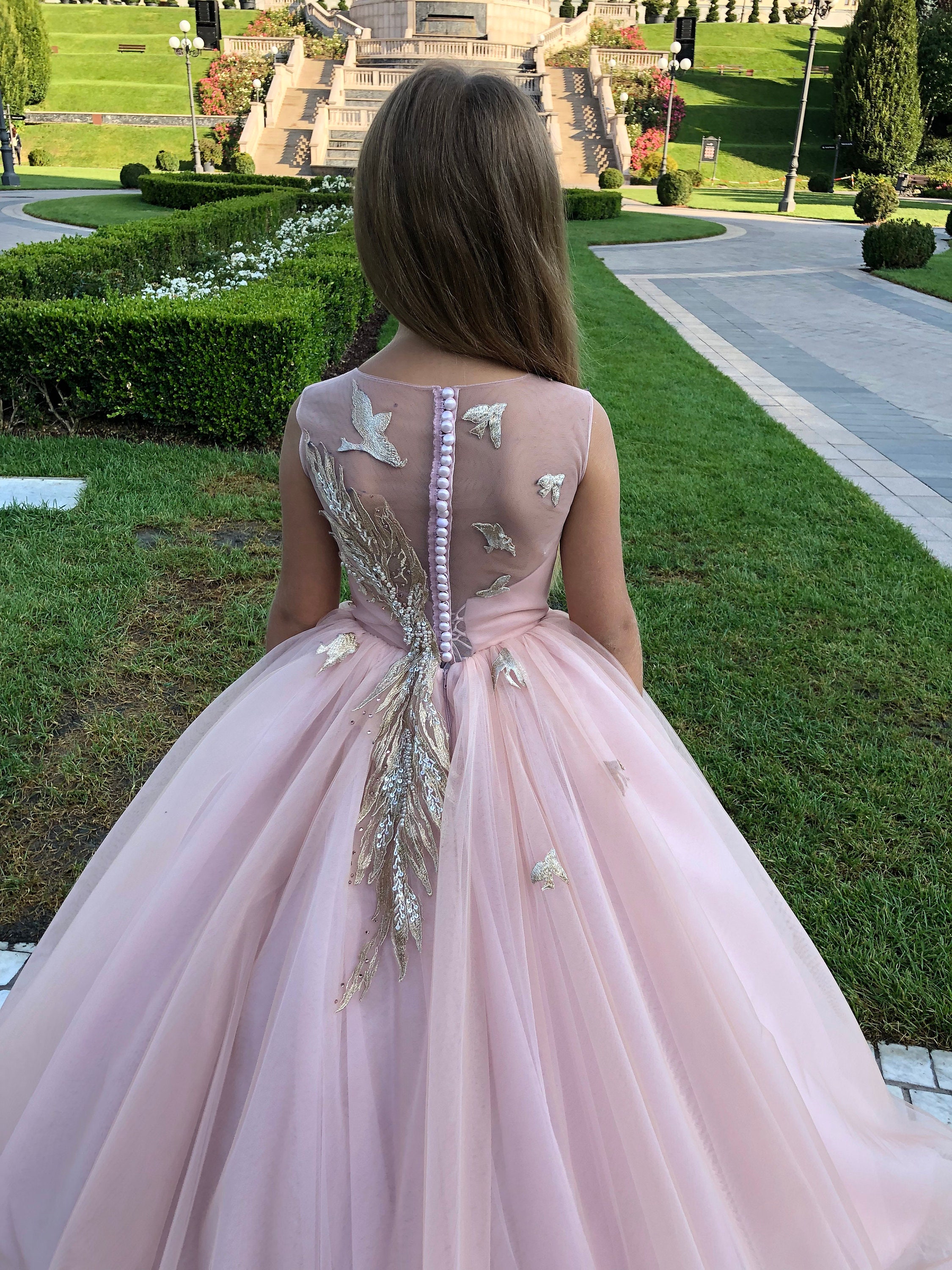 Rose Gold encaje tul satinado flor formal vestido de niña para - Etsy México Rose Gold encaje tul satinado flor formal vestido de niña para - Etsy México