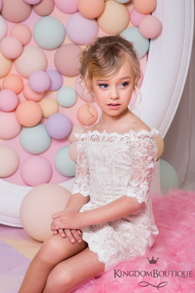 Frosted Lily Girls Formal Dress