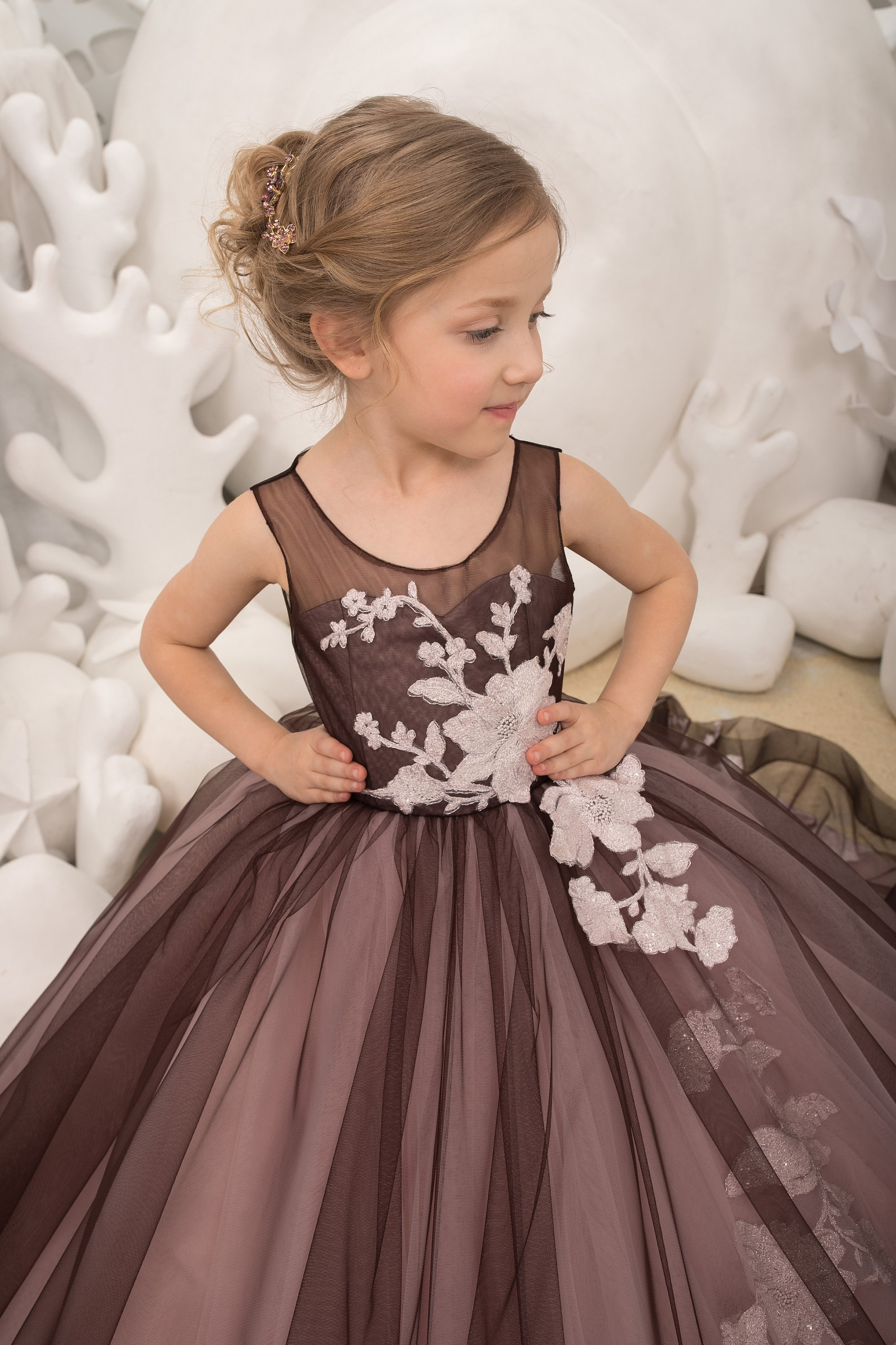 brown flower dress Brown Floral A Line Mini Dress – Wildflower Threads