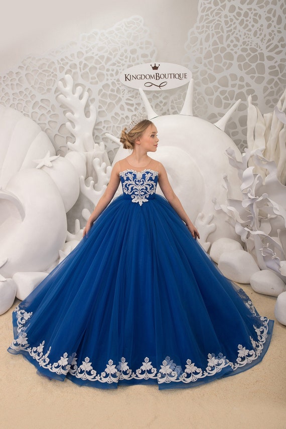 Royal Blue Halter Prom Dress,Elastic Satin Evening Dress with Slit,Rom -  Wishingdress