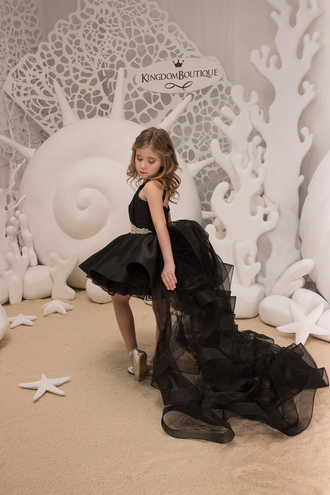 Black Party Elegant Flower Dress main image 0