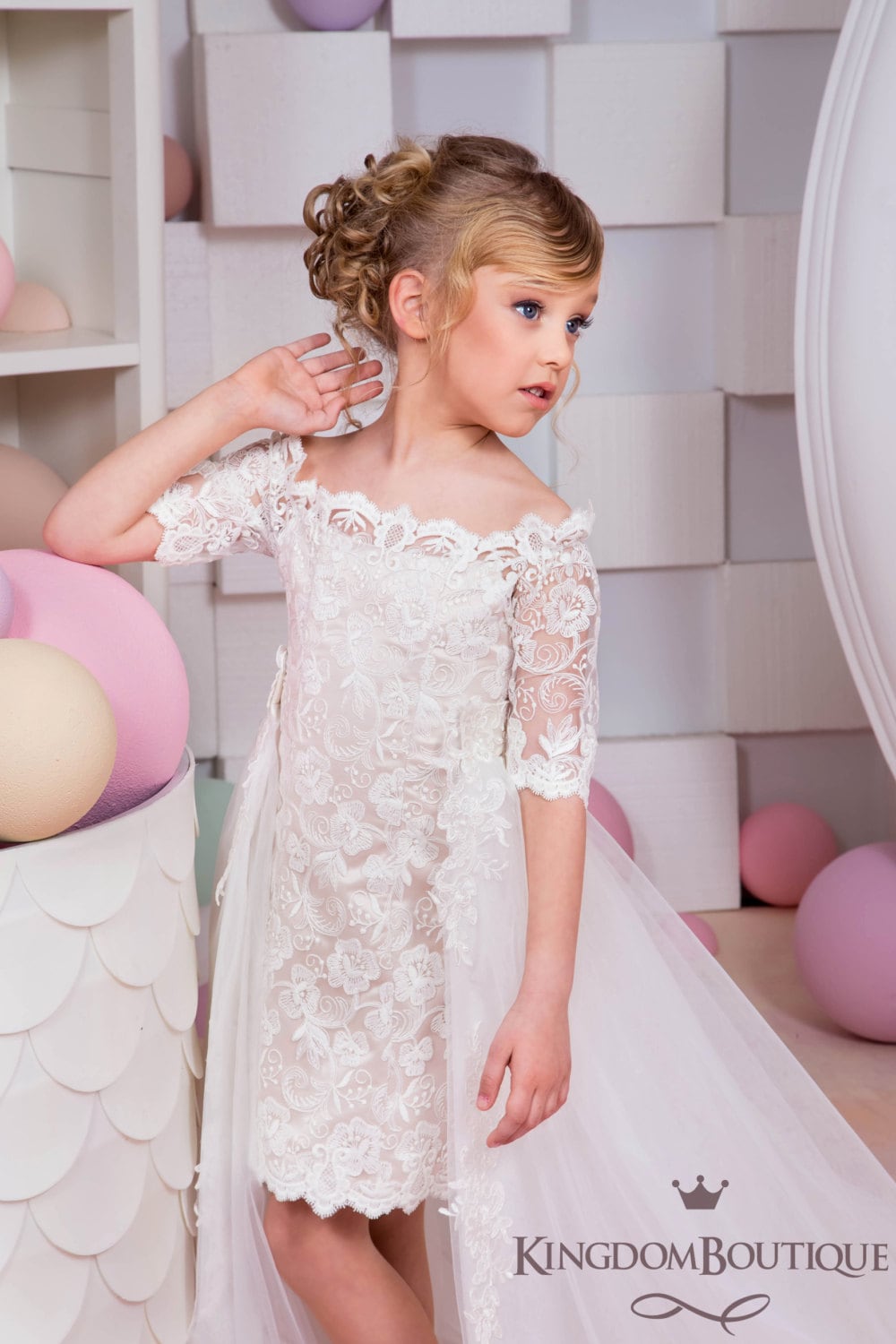 Frosted Lily Girls Formal Dress main image 1