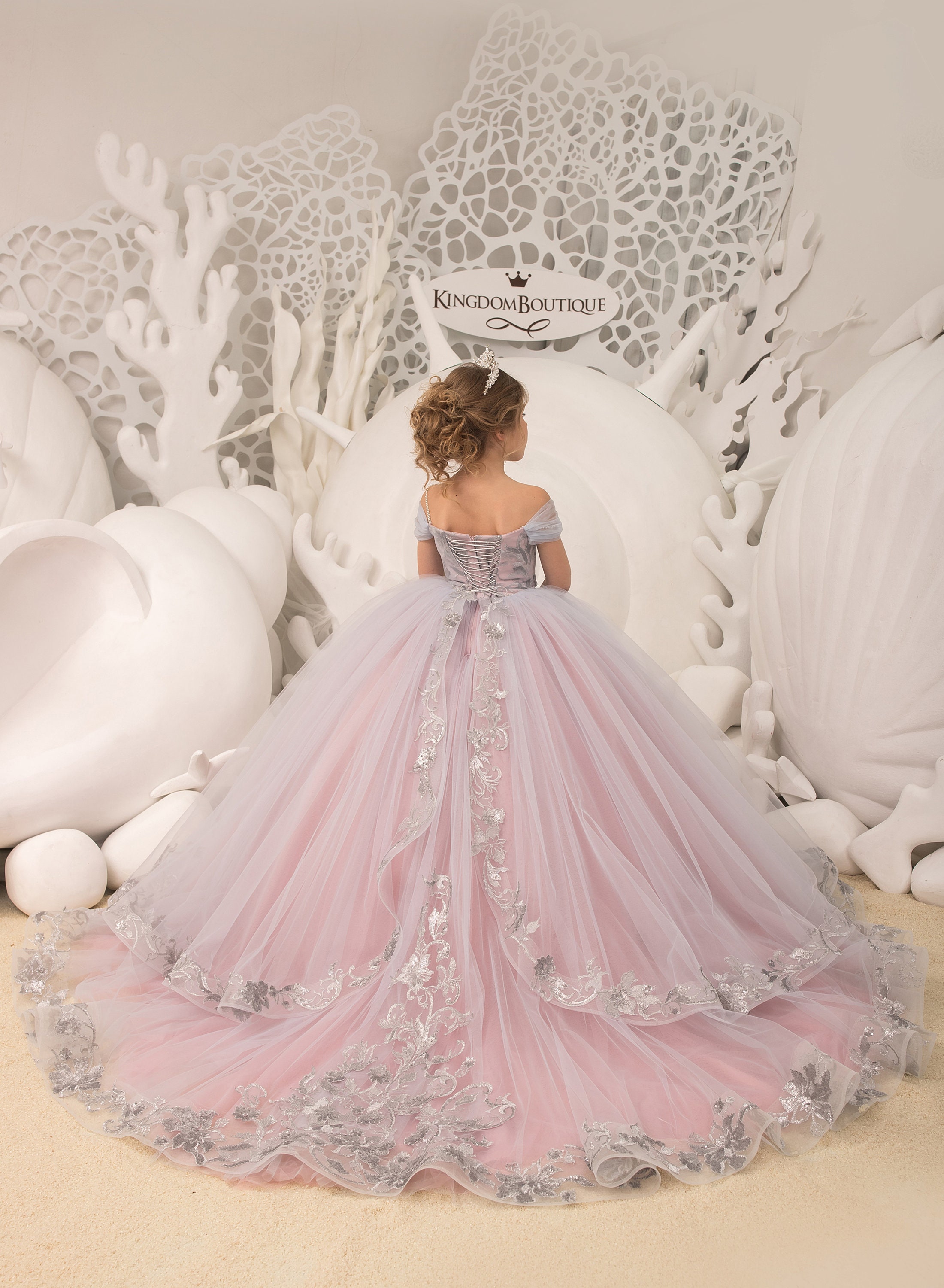 New Fashion Sequines Baby Girl Dress Wedding Evening Kids Dresses For Girls  Chidlren Birthday Party Princess Vestidos Si Color dress 7 Kid Size 8T