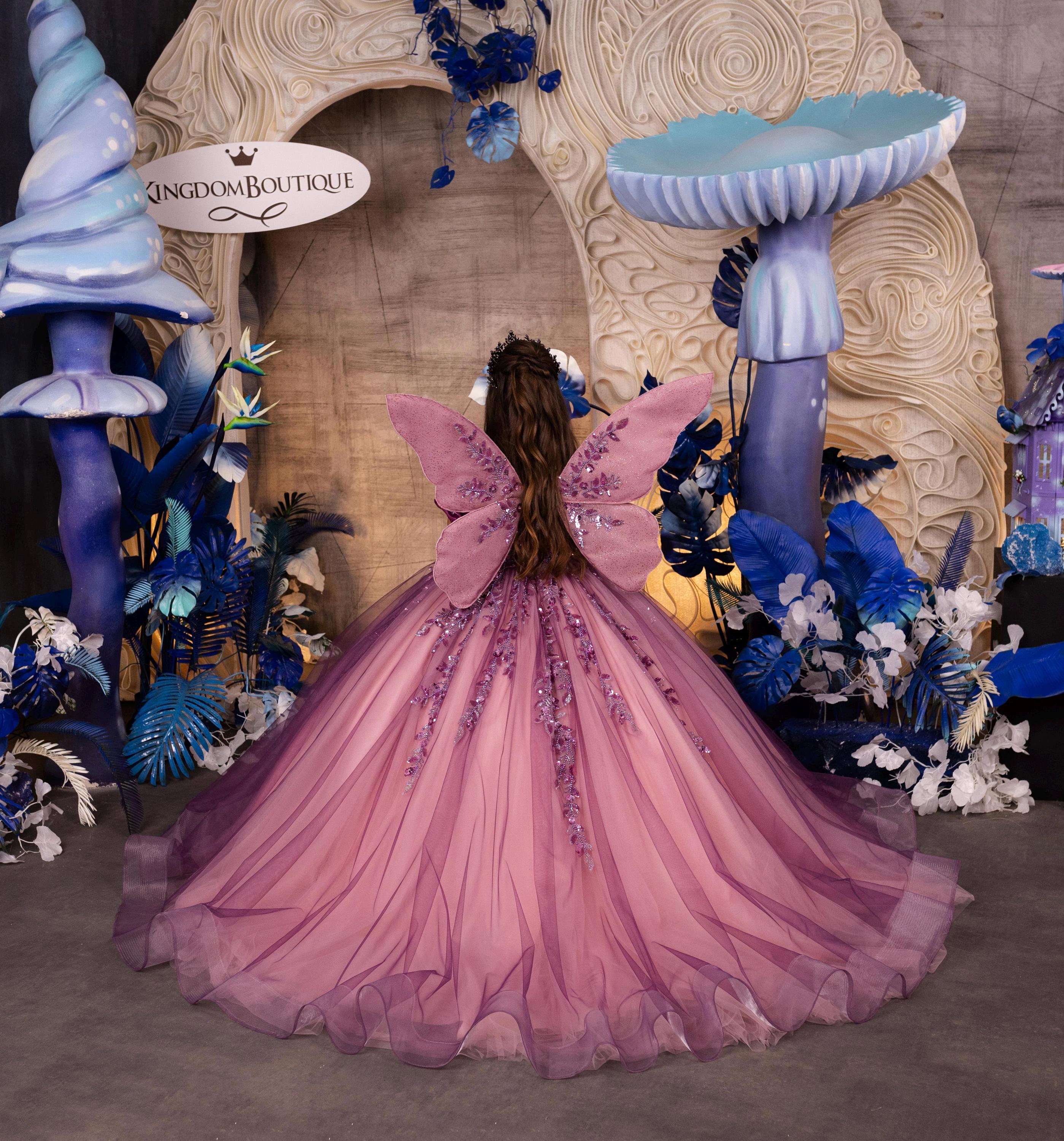 FYMNSI Abito Lungo Da Principessa Per Bambina In Tulle E Pizzo - Per Matrimoni, Comunioni E Feste (4-14 Anni, Rosso) - 3