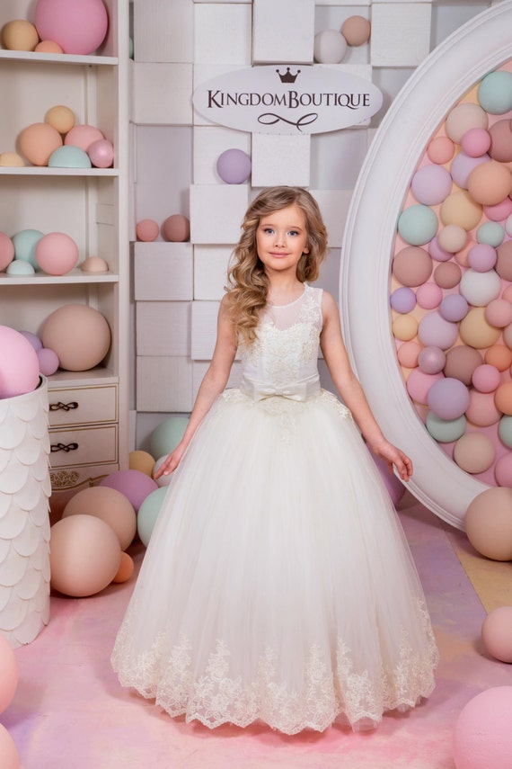 fancy dress holiday Lace Ivory - Wedding Birthday Party Bridesmaid Ivory Lace Tulle Fancy Dress 15-008 creative christmas costumes