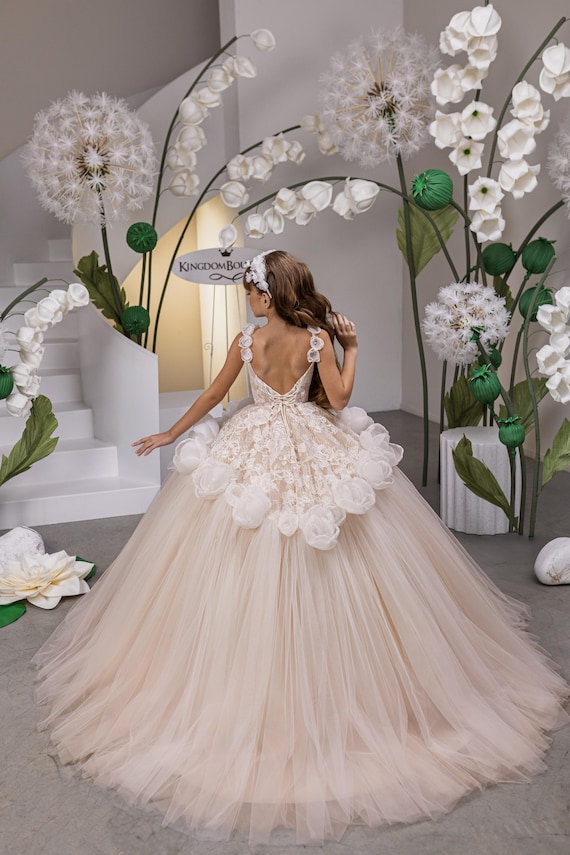 wedding dress with corset bodice Ivory Off Shoulder – Floral Wedding Dress with Long Sleeves and Ball Gown Skirt Plus Size Colour:Cerulean Blue SCHL003172_B_XXL Beige Chiffon Maxi Dress line silhouette makes this