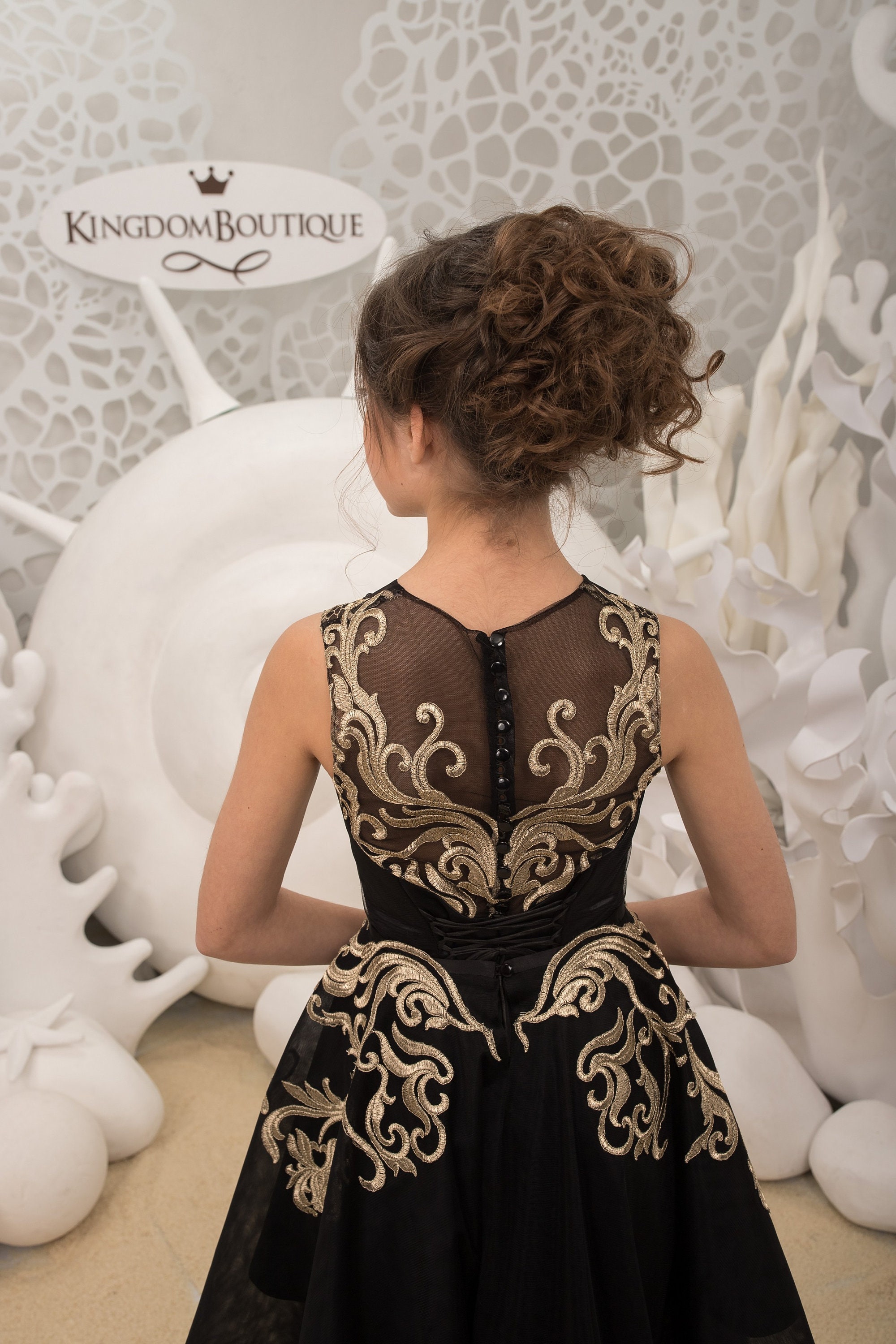 Black and Gold Flower Girl Dress - Birthday Wedding Party Holiday Bridesmaid Flower Girl Black and Gold Tulle Lace Dress 21-144 Black and Gold Flower Girl Dress - Birthday Wedding Party Holiday Bridesmaid Flower Girl Black and Gold Tulle Lace Dress 21-144