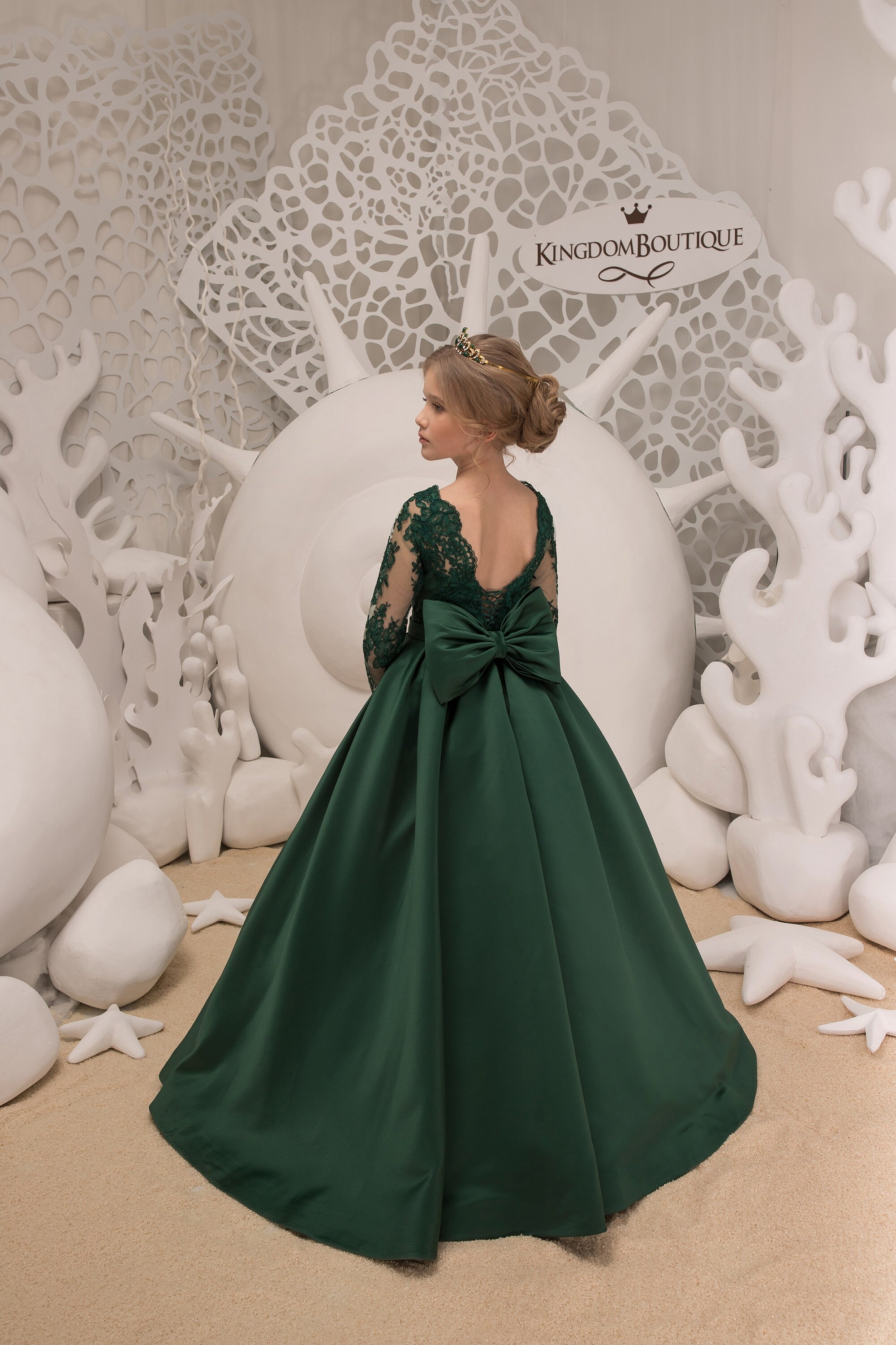 Vestido de niña flor verde esmeralda fiesta de la boda novia - Etsy México Vestido de niña flor verde esmeralda fiesta de la boda novia - Etsy México