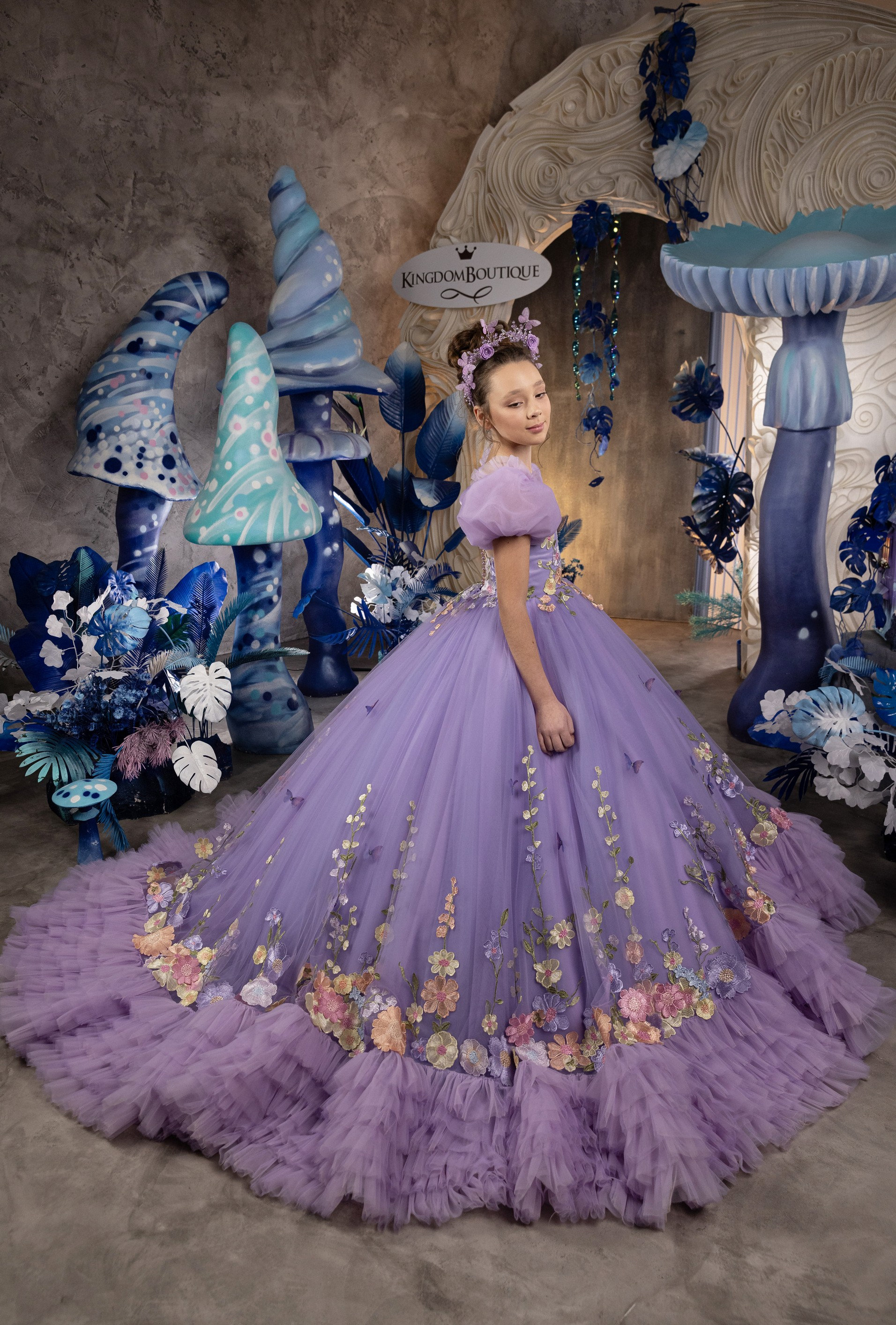 Flower Girl Dress, Tulle Flower Girl Dress, Lace Flower Girl Dress